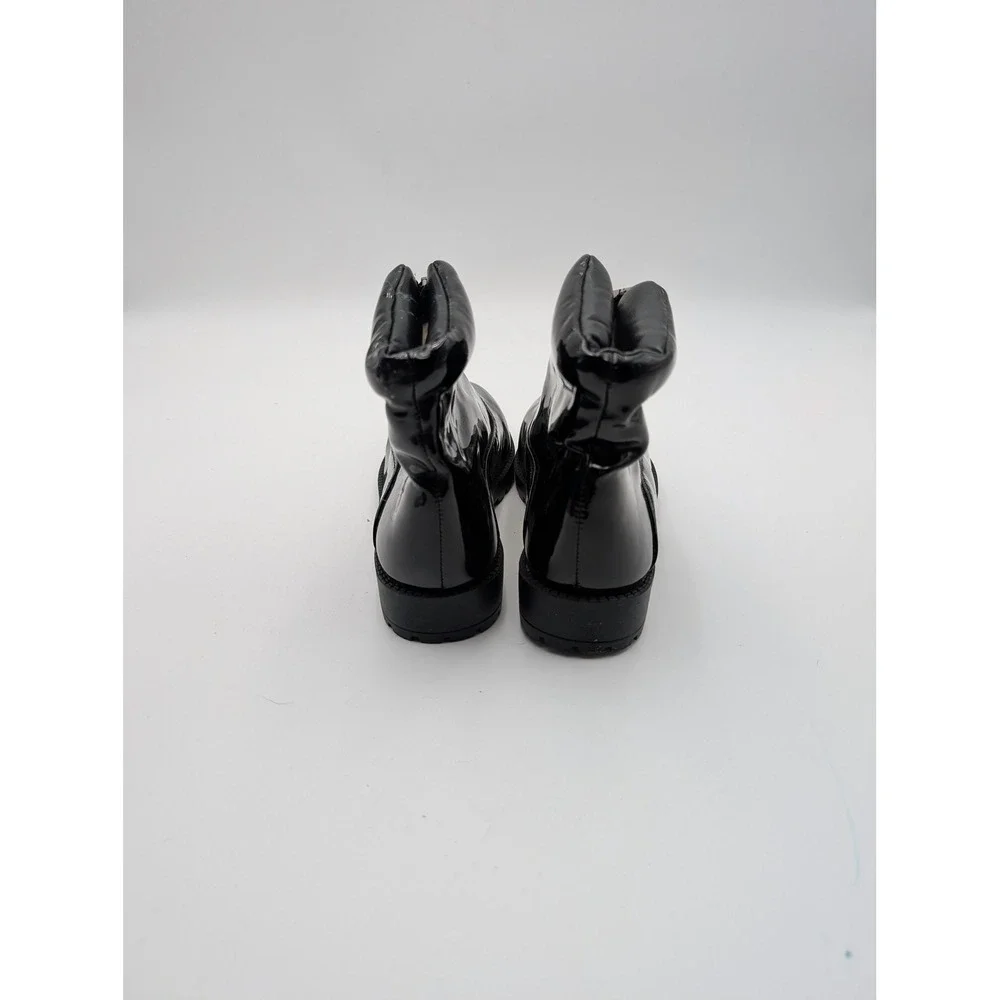 Tudor Court Snow Boots Womens Size 6‎ Black Faux Fur Lined Ankle Winter Shoes